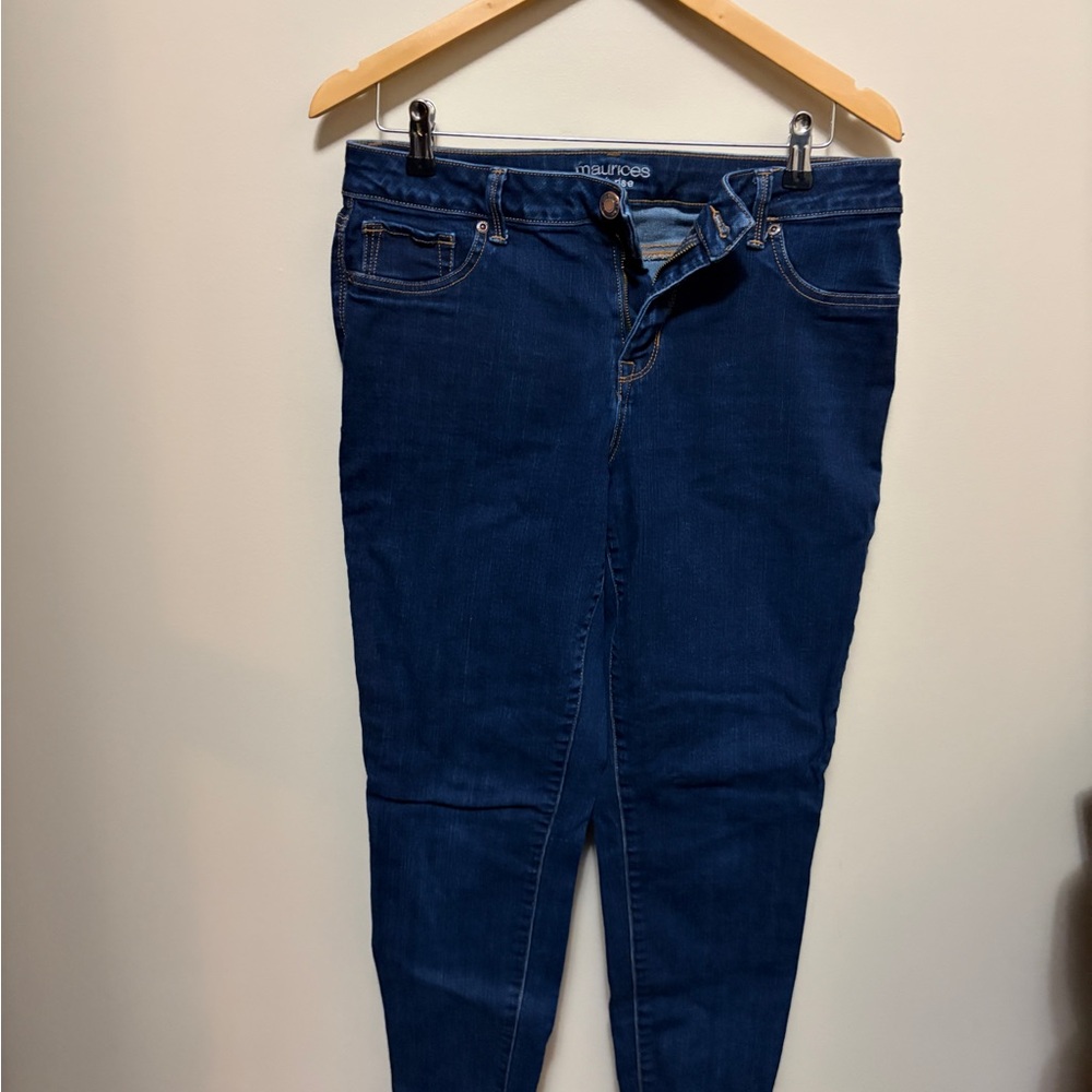 Maurices Dark Blue Skinny Jeans